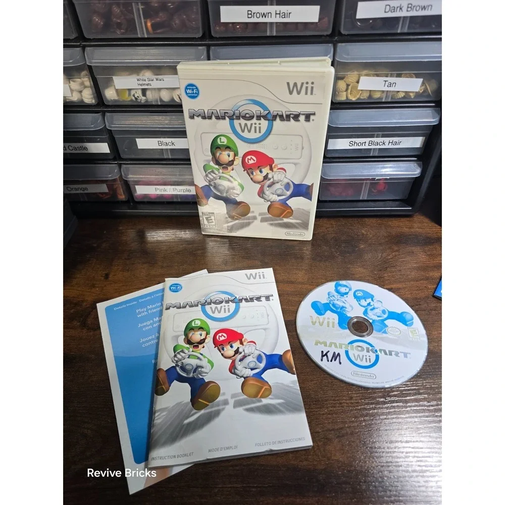 Mario Kart Wii (Nintendo Wii, 2008) CIB Complete Tested Working Great Condition